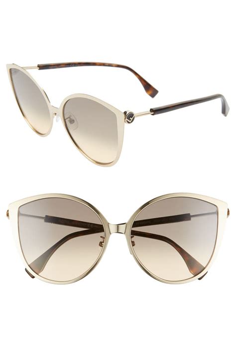 60mm special fit cat eye sunglasses fendi|occhiali fendi cat eye.